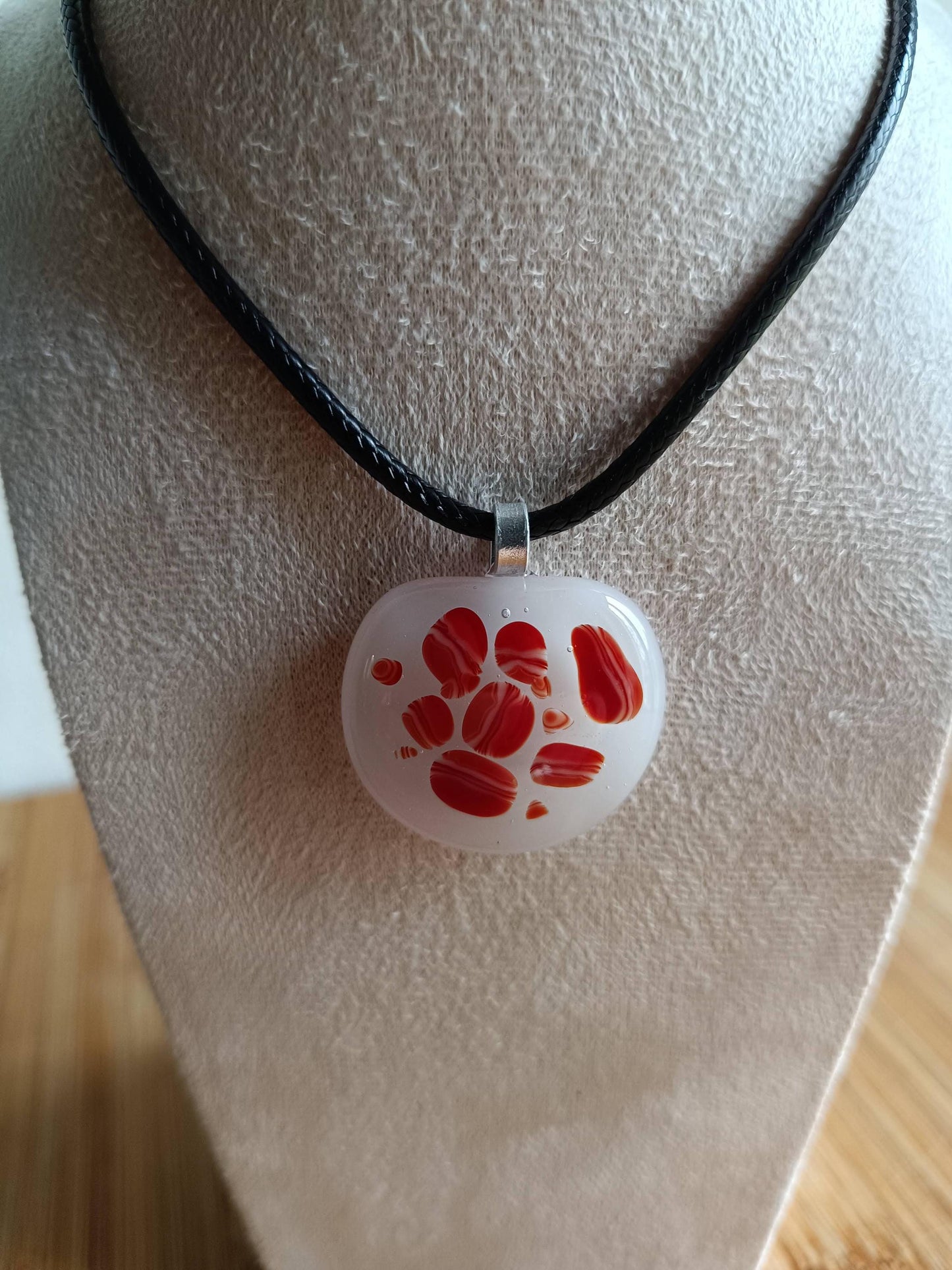 Handcrafted Fused Glass Pendant Necklace - Funky Glass Jewelry - Gift for her, Unique Letterbox Gift