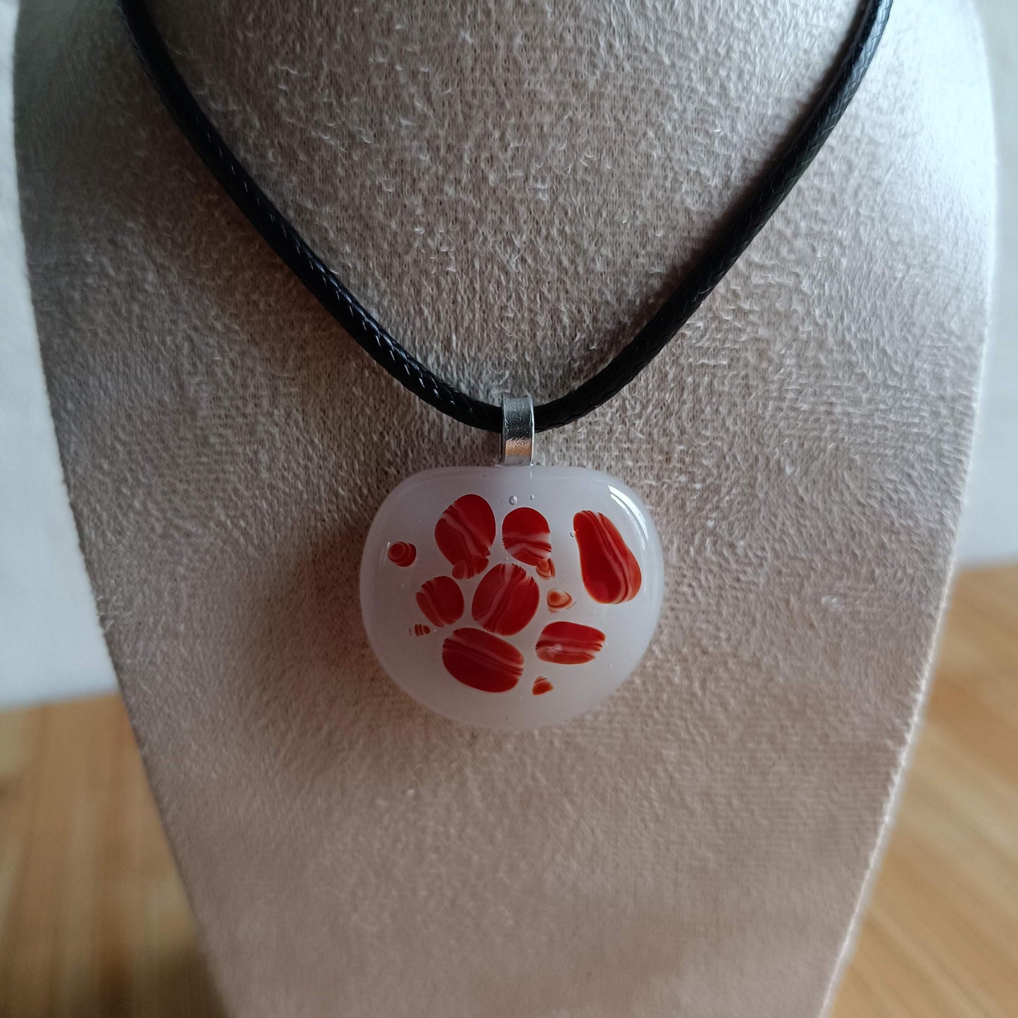 Handcrafted Fused Glass Pendant Necklace - Funky Glass Jewelry - Gift for her, Unique Letterbox Gift
