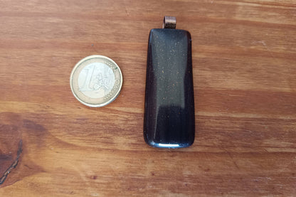 Handcrafted Deep Rich Brown Fused Glass Pendant - Unique Artisanal Jewelry Gift