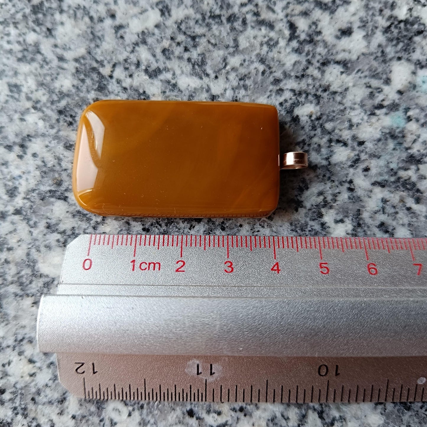 Elegant Handmade Fused Glass Pendant Necklace - Natural Tone, Perfect Birthday Gift, One-off Large Statement Piece, Wearable Art