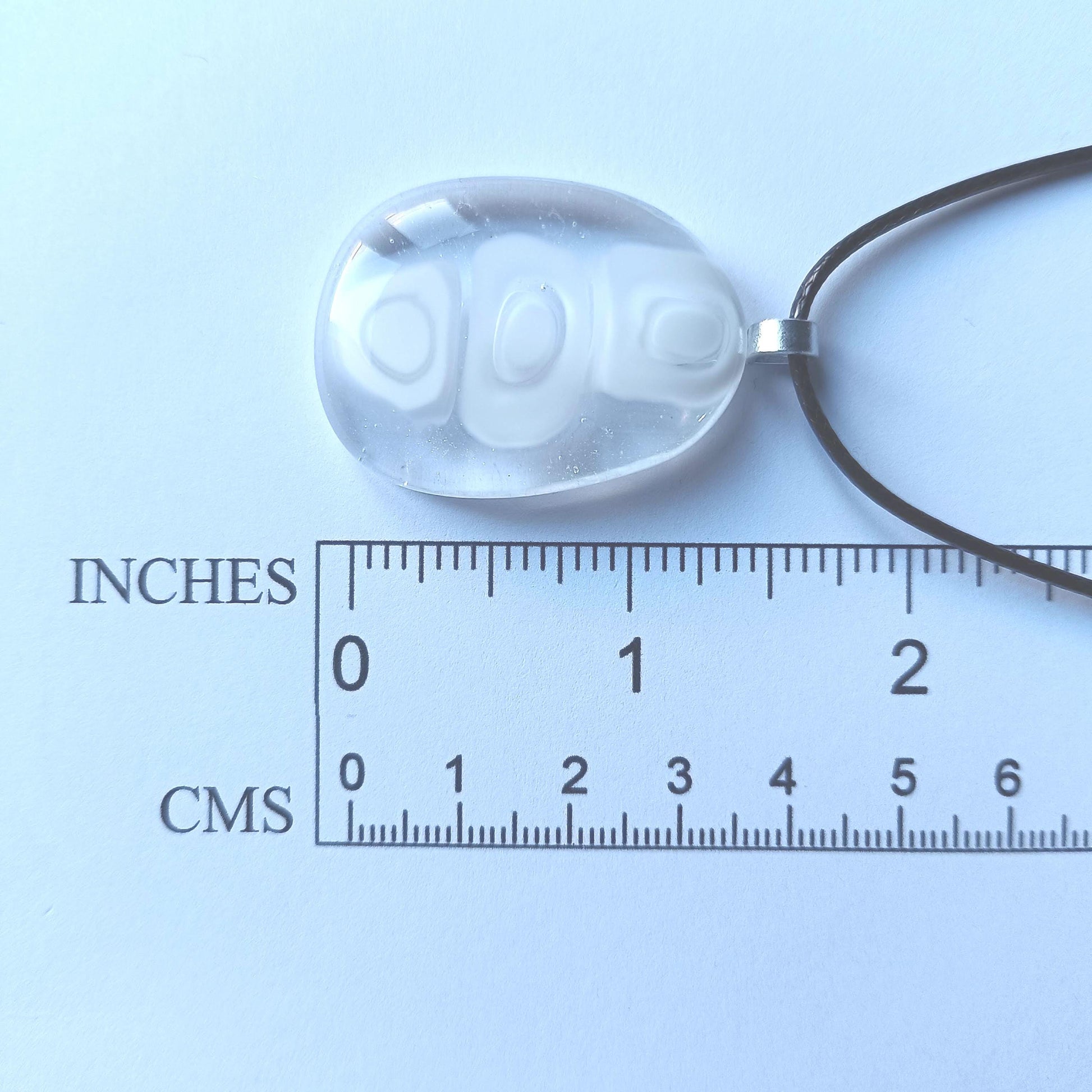 Fused Glass Pendant Necklace - Handmade Jewellery - Letterbox Gift - Handmade One off Funky Gender Neutral Gift