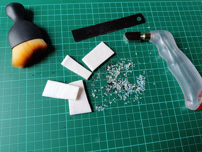 Handcrafted colourful abstract fused glass pendant necklace, handmade original gift for her