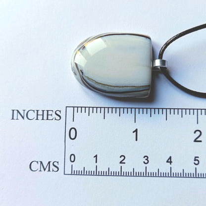 Handmade Fused Glass Pendant Necklace, Artisan Jewellery