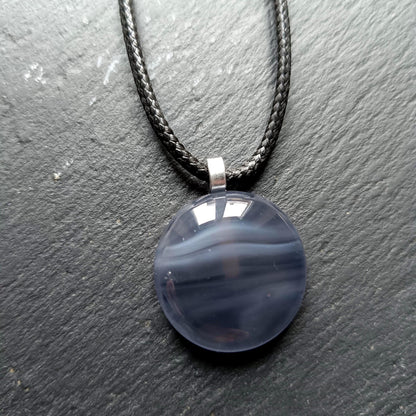 Fused Glass Pendant with Necklace - Gender Neutral Funky Handcrafted unique gift for him or her - letterbox birthday gift