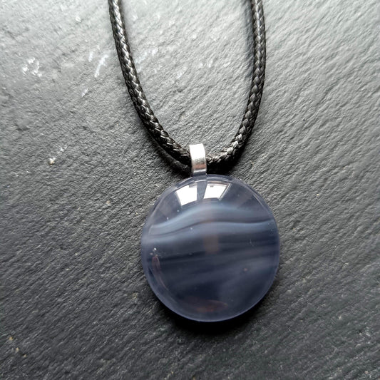 Fused Glass Pendant with Necklace - Gender Neutral Funky Handcrafted unique gift for him or her - letterbox birthday gift