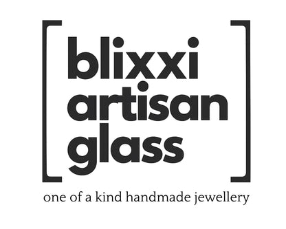 Orange and black fused glass pendant necklace, artisan handmade jewellery